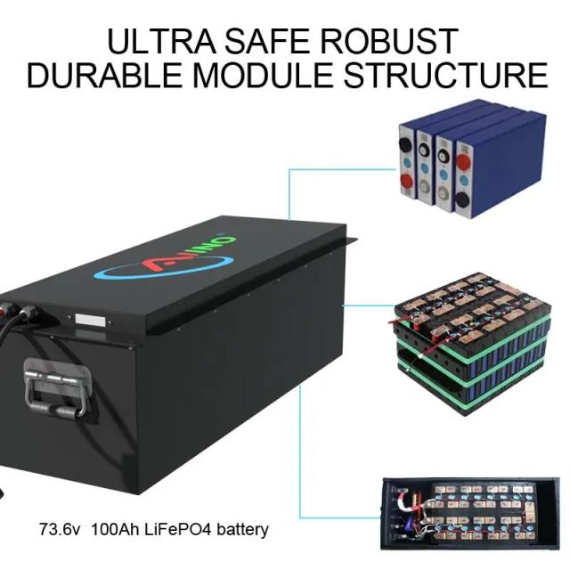 AINOVO Bateria LifePo4 72V 60Ah Ciclo Profundo para Veículos Elétricos