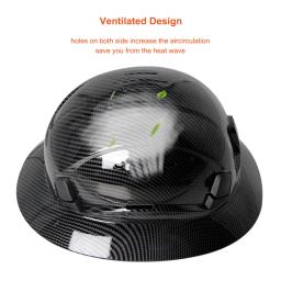 ANSI-Capacete de segurança de aba cheia com óculos, capacete de construção com viseira, protetor, trabalho, equitação, resgate, escalada, CE - Image 4