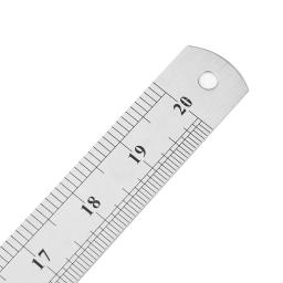 Aço inoxidável Régua Reta, Metal Régua de Medição, Precisão Dupla Face Ferramenta de Medida, 15cm, 20cm, 30cm, 40cm, 50cm - Image 6