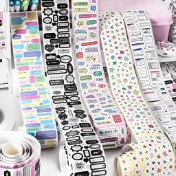 Estilo Coreano Graffiti Adesivos Decorativos, Toploader Do Telefone, DIY Scrapbooking, Fita De Diário, 1 Rolo - Image 1
