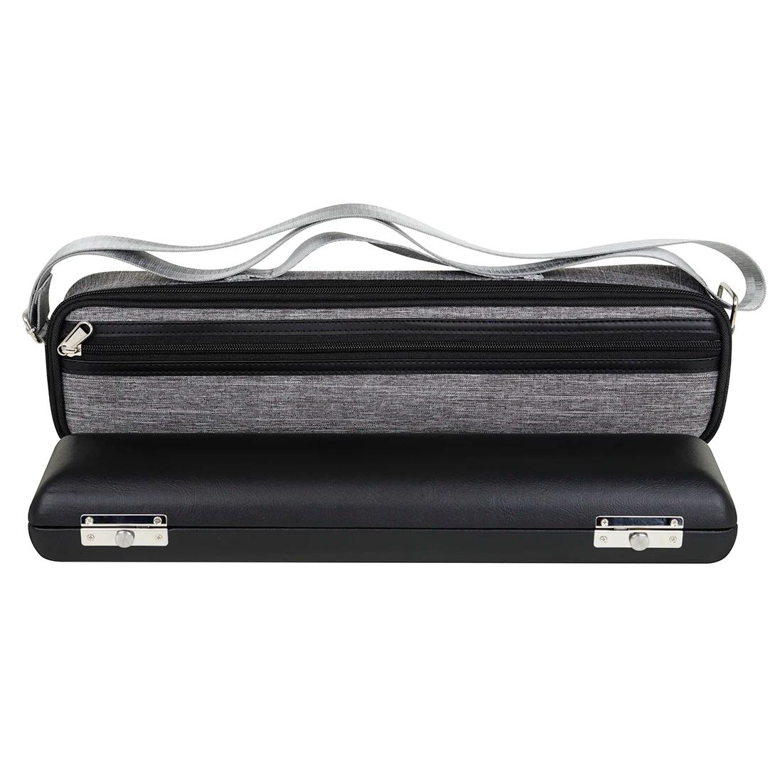 Bolsa para flauta com alça ajustável, caixa de couro resistente à água, acessórios para instrumentos musicais, pano Oxford, concerto, 16 furos - Image 1
