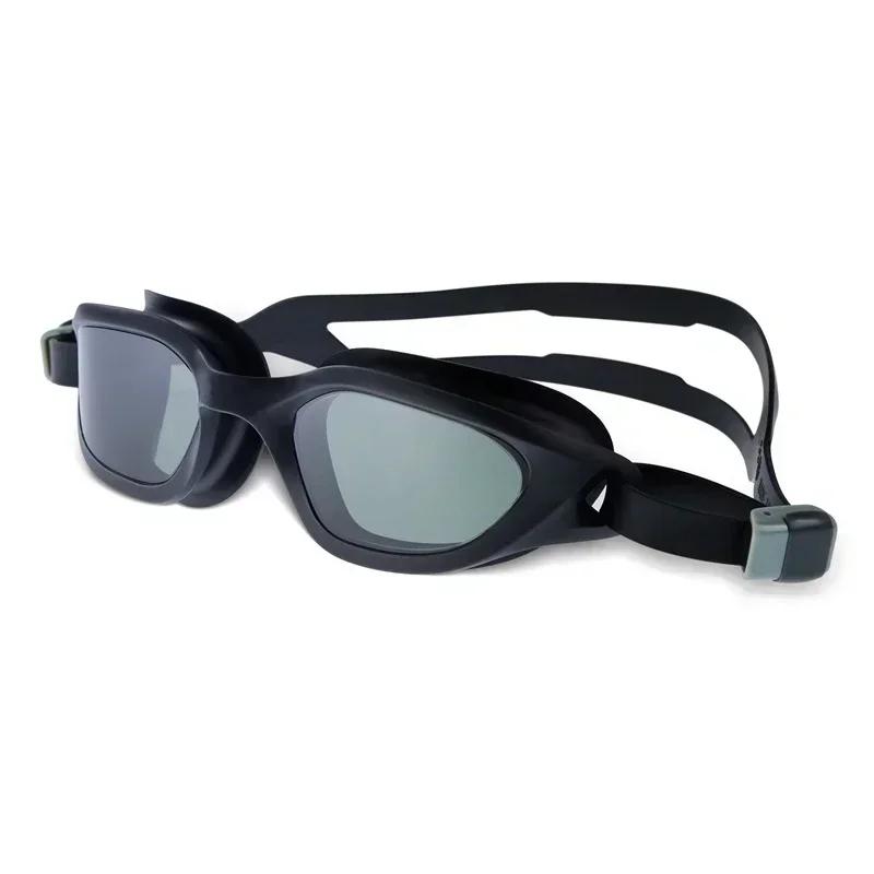 Óculos de natação profissional adulto crianças esportes óculos de natação lente óptica hd à prova dwaterproof água anti nevoeiro grande quadro piscina óculos - Image 1