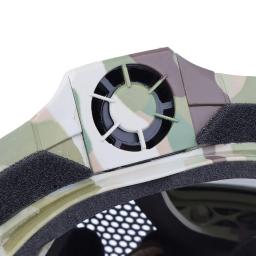 Tactical Airsoft Paintball máscara facial com ventilador, respirável, anti-fog, máscara facial completa para caça, tiro, máscaras de proteção militares - Image 5