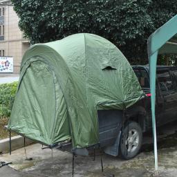 Barraca impermeável da cama do caminhão da camada dobro, barraca do caminhão do recolhimento, UPF 50 Plus para a pessoa 2, tendas portáteis cabe 5.5-6.5 ft, PU4000mm - Image 1