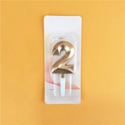 Decoração do bolo Vela com número 3D, Glitter Birthday Candles, Digital Candle, Topper para festa de casamento - Image 5