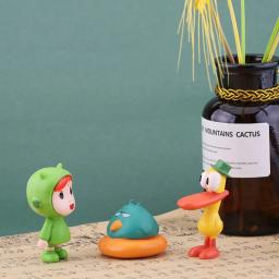 Anime dos desenhos animados pocoyo loula pássaro sonolento figura de ação brinquedos p youyou ornamentos de bolo de plástico boneca elvy pato pvc modelo figuras - Image 3