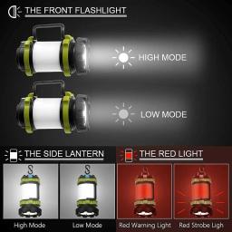 LED recarregável Camping Lantern, Power Bank, impermeável, lanterna para caminhadas, emergência, casa, ao ar livre, novo, 3000mAh - Image 2