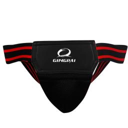 Taekwondo Training Crotch Protector, Kick Boxing Guard, Protetor para Adulto Masculino MMA Jockstrap, Sanda e Virilha, Vermelho e Preto - Image 3