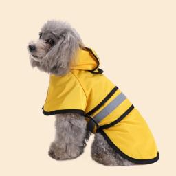 Impermeável para cães grandes, Roupa ajustável para animais, Casaco de chuva leve, Poncho Hoodies com Strip Reflective - Image 1