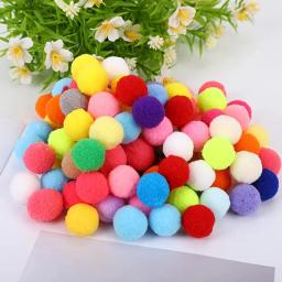 400/200/100 peças poms de cores misturadas artesanato pom pom bolas pompons coloridos para arte e artesanato fazendo decoração - Image 2