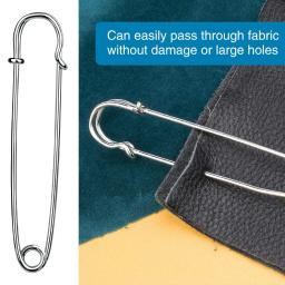 10/15 pçs grandes pinos de segurança 2 "3" 4 "resistente sortido cobertor pinos de bloqueio de mola de aço inoxidável fixadores para artesanato de roupas - Image 3