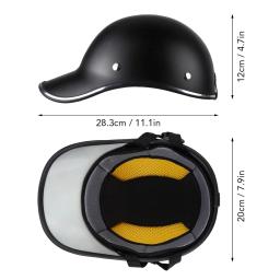 Capacete aberto de motocicleta para homens e mulheres, bicicleta, boné de beisebol, ciclismo de segurança, meio, novo, 2024 - Image 5