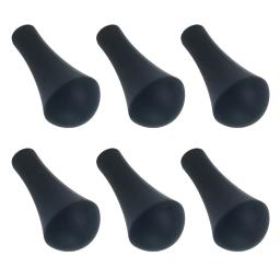 6 pçs segurança de tiro com arco borracha macia pontas duplas dicas seta prática acessórios para 6mm 8mm diâmetro externo eixo seta - Image 1