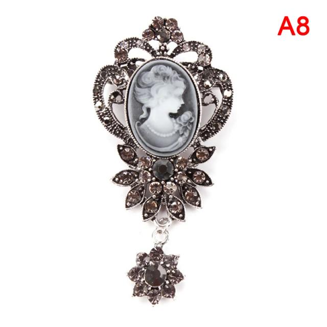 Broches de Strass Cristal Vitoriano para Mulheres - Elegância Vintage e Beleza Real para Vestuário e Presentes femininos