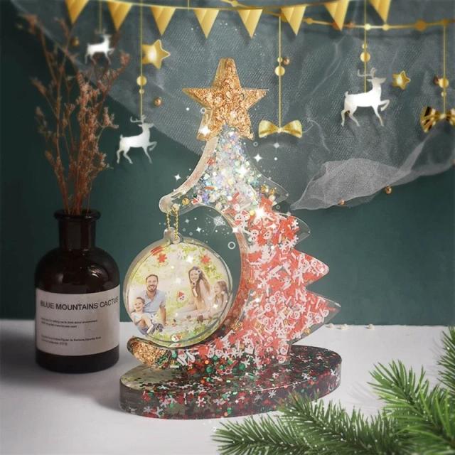 Molde de Silicone Antiaderente para Decorações em Resina Epóxi e Artesanato com Temática de Árvores