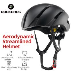 Capacete de ciclismo ROCKBROS ultraleve moldado integralmente com ventilação respirável Capacete de ciclismo aero masculino feminino Capacete de ciclismo de estrada MTB - Image 1