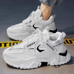 Sapatilhas de Plataforma Respirável Masculina, Sapatos Esportivos Versáteis, Sapatos de Caminhada, Sapato do Velho Pai, Confortável, Alta Qualidade, Moda - Image 2