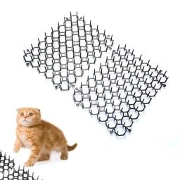 Tapetes de jardim anti-gato Esteira repelente de cães Tiras de estimulação Mantenha os gatos afastados Spike plástico seguro Acessórios de proteção de jardim - Image 1