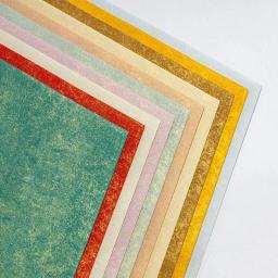 Papel artístico Xuan imprimível, papel especializado para trabalhos de caligrafia escova, espessado tingido com cera, 10 cores, A4, 50pcs - Image 1