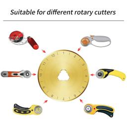 Lâminas de corte rotativas de titânio SKS-7 45mm lâminas de substituição com estojo de armazenamento para acolchoar scrapbooking diy costura arte artesanato - Image 4