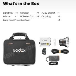Godox ML60II BI 2800K -6500K LED Vídeo Luz Modo Silencioso Portátil Ajuste de Brilho Suporte Li-ion Outdoor LED Upgraded Lamp Mini LED light, C0B light for outdoor live shooting TikTok and Mico, Instagram photography e - Image 2