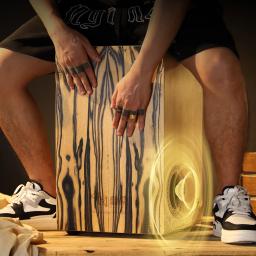 Tambor Hluru Cajon, tambor de mão de madeira, tambor de Bango, tambor de caixa, tambor de instrumento musical profissional - Image 4