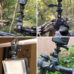 Bicicleta e motocicleta Handlebar Mount Bracket, Camera Holder Ação, Acessórios para Go Pro DJI, Insta360, SJCAM, 12, 10, 9, 8, 5 - Image 6