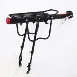 Rack de carga traseiro universal para bicicleta de montanha, destacador rápido, decalque reflexivo, rack de bagagem, material de liga - Image 2
