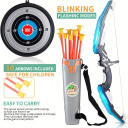 Conjunto de brinquedo de arco e flecha infantil, treinamento coordenação olho-mão, várias opções, esportes indoor e outdoor, presente de Halloween e Natal - Image 5