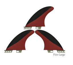 FCS1 FCS2 FUTURE Red Surfboard Fin para esportes aquáticos, feito de fibra de vidro Honeycomb, acessórios de praia, apto para G3, G5, G7 - Image 1