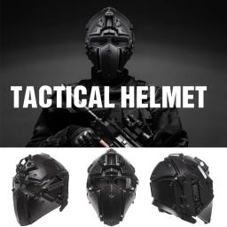 Capacete Tático Protetor de Paintball Wargame, Airsoft Outdoor Shooting Máscara Completa, Proteção PC Rápida, Alta Qualidade - Image 2