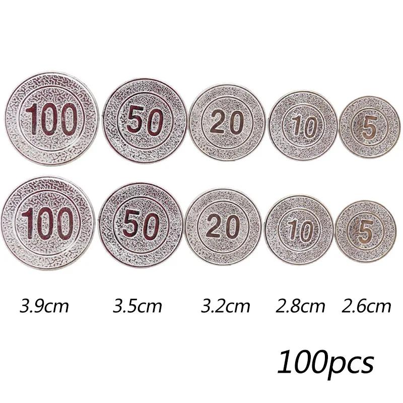 Moedas De Ouro De Piratas De Plástico, Adereços De Jogo Falso, Acessórios Engraçados De Cosplay, Tesouro De Natal, Jogando Brinquedos Para Crianças, 100Pcs - Image 1