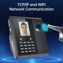 Fingerprint and Password Time Recorder Machine, Biométrico Time Clock, Apoio ao Empregado, Cartão de Identificação, Reconhecimento Facial, Reconhecimento Rápido - Image 2