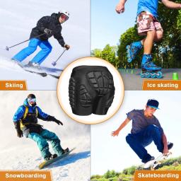 AVIVOR 3D Proteção Hip Butt EVA Acochoado Calças Curtas Proteção Gear Guard Impact Ski Patinação No Gelo Snowboard Preto - Image 2