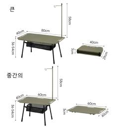 Naturehike 2025 nova mesa de acampamento igt pendurado lanterna pólo mesa dobrável altura ajustável alta carga ao ar livre piquenique luz mesa - Image 5