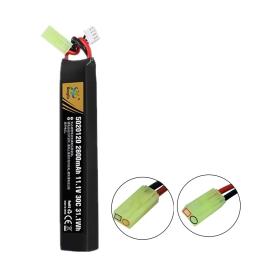 Pistola de água airsoft lipo bateria e carregador 3s 11.1v 2800mah pequeno tamiya plug para airsoft bb pistola de ar brinquedos elétricos armas peças - Image 5