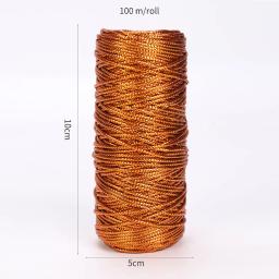 Fio metálico de 100/1.5mm, para costura, artesanato, diy, faça você mesmo, fita de presente, joias, decoração de casamento - Image 6