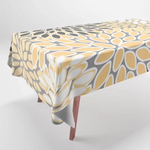 Elegante Toalha de Mesa Oval para Festas e Decoração de Interiores