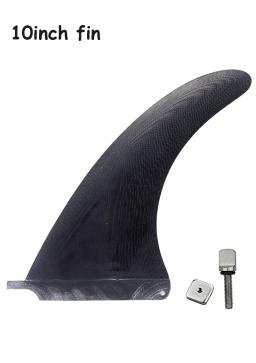 Barbatanas de prancha longa de surf de 9/10 polegadas, fibra de vidro, cor preta, barbatanas de prancha de surf, barbatanas únicas - Image 2