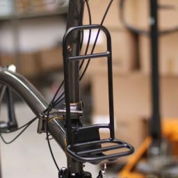 Aceofeffix-Prateleira dianteira para dobrar a bicicleta, Pig Nose Rack, liga de alumínio, bicicleta Refitting Acessórios, Brompton - Image 1