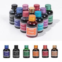 Caneta-tinteiro colorida pura, Tinta reenchimento, Escola de papelaria, Escrita Caligráfica, Alta qualidade, 1 garrafa, 20 ml, 30ml - Image 4