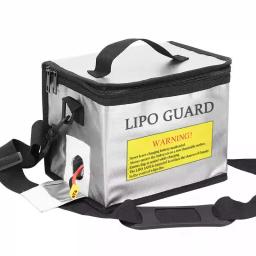 Bolsa de segurança para bateria lipo, portátil, à prova de explosão, à prova de fogo, armazenamento com proteção segura, tamanho 215*145*165mm para baterias de drone rc - Image 1