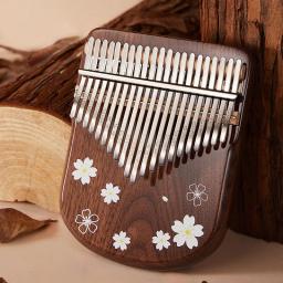 Pequeno Kalimba de Madeira para Iniciantes, Piano Polegar, Instrumentos Profissionais, 17 Chaves, 21 Chaves, Teclado Musical, Iniciante - Image 4