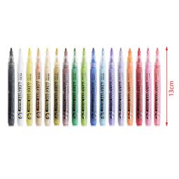 Impermeável permanente tinta acrílica canetas marcador, canetas acrílicas, rocha, pedra, cerâmica, vidro, canecas, madeira, bricolage, 24 cores - Image 6