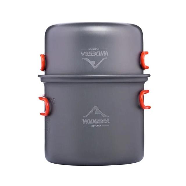 Utensílios de Cozinha Ultraleves Widesea para Camping: Conjunto de Panelas e Louça para Piquenique, Caminhadas e Viagens