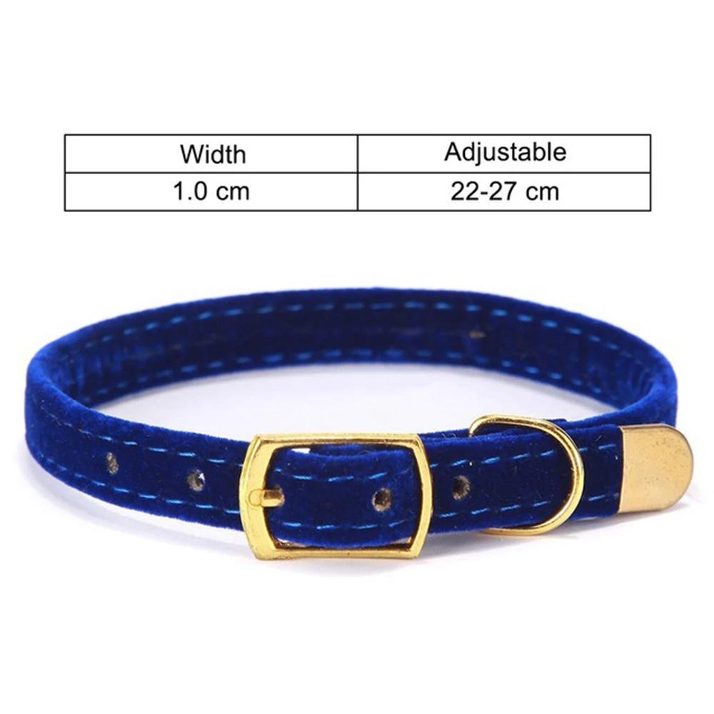 Coleira ajustável com coleiras de segurança, Coleira Pet Monocromática para Cachorro e Cães Pequenos, Collarhu Produtos para Gatinhos - Image 1