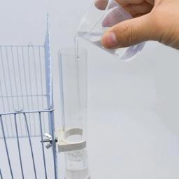 Distribuidor automático de água de papagaio, mamadeira, alimentador de gaiolas, acessórios para chinchilas e coelhos, 130ml - Image 4