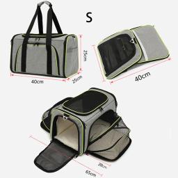 Portátil Respirável Pet Carriers Bag, Dobrável Cat and Dog Carrier, Bolsa de Viagem ao ar livre, Zíperes de Segurança, Outgoing - Image 5