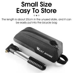 Mini bomba de ar portátil para bicicleta, pneu inflator, válvula presta schrader, mtb, acessórios de bicicleta estrada, 1pc - Image 4