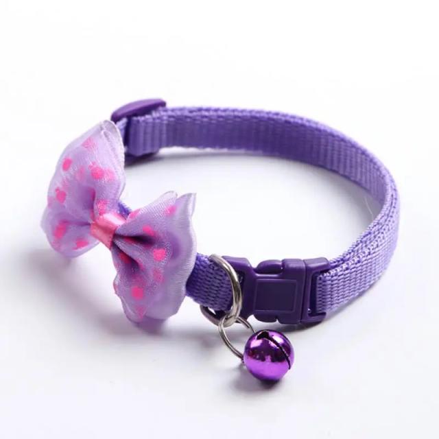 Laço ajustável e elegante para gatos, acessórios modernos e personalizados para animais de estimação